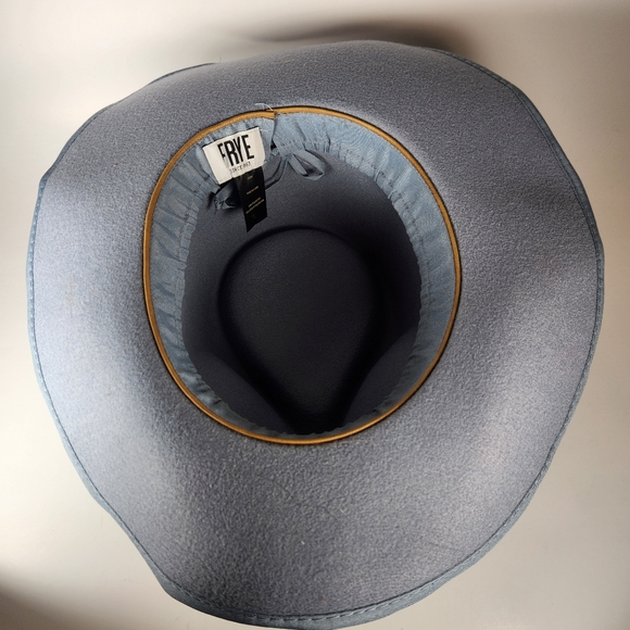FRYE Cowboy Hat One Size Blue Western - Picture 9 of 11